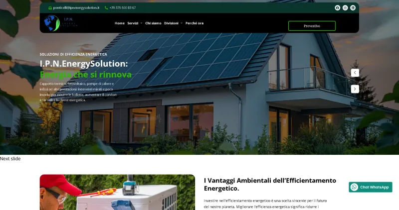 Sito web IPN realizzato da Andrea Whale - web design Padova