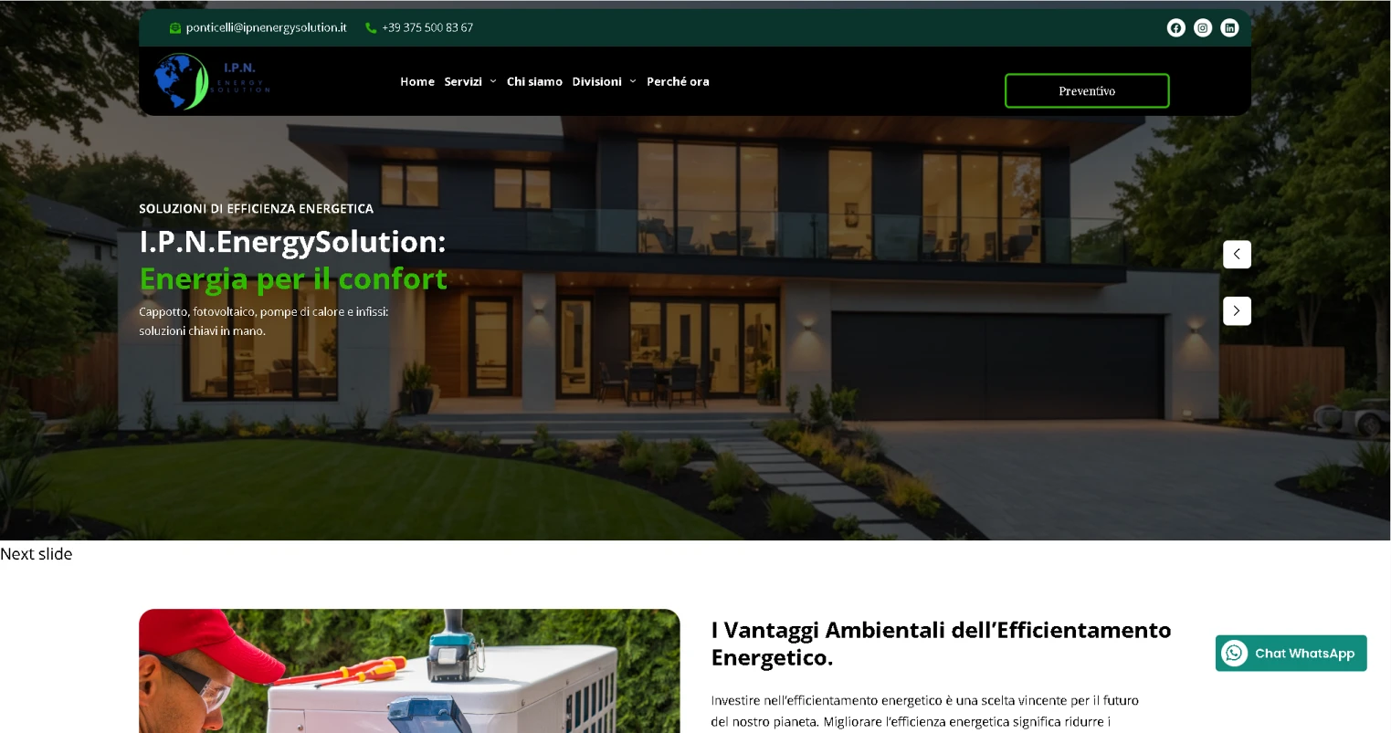 Screenshot secondario IPN Energy Solution